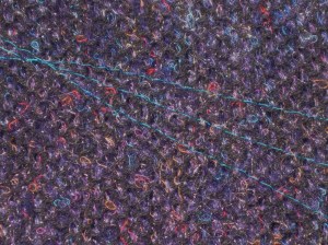 Bottom of pocket markings on right side of fabric