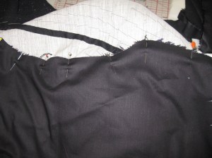 Cotton back saddle added to upper back