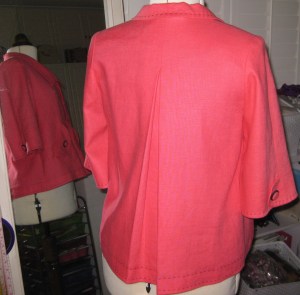 Back and sleeve detail