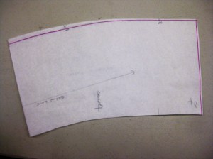 New cutting line for under collar