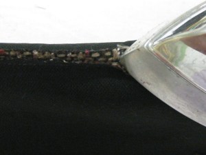 Press seam allowance open over point presser