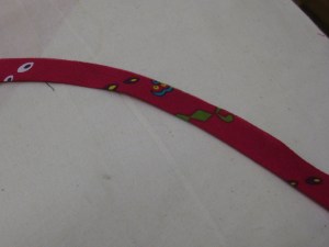 Press curve before attaching binding.