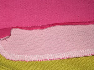 Fly stitched along CF seam - stop at mark indicating bottom of zipper.