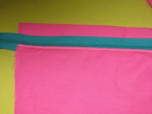 Stitch in place from right side.