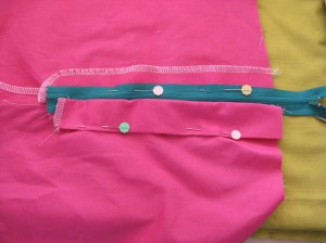 Pin underlap out of the way.