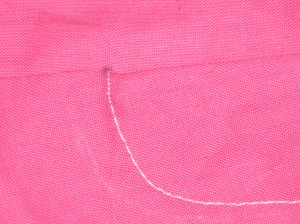Start fly stitching with small stitches (1.5) to add extra security.