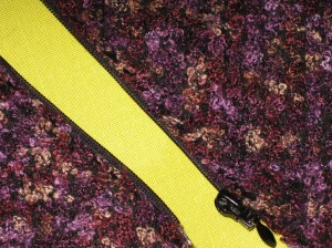 Open invisible zipper.