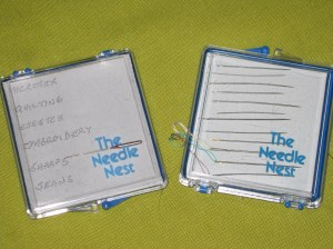 Needle storage idea
