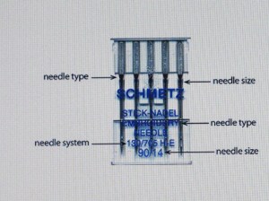 How to read the needle package.
