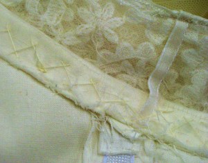 Ribbon hanging loops.