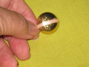 Measuring dome button.