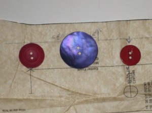 Left - correct size Middle - larger - seam line needs to be moved out Right - smaller - seam line needs to be moved in