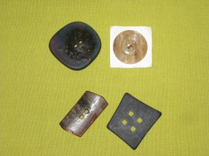 Top row - rounded shape Bottom row - angular shape