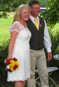 The happy couple - Tina and Steve Donovan