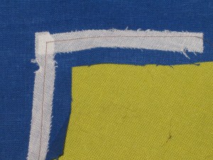 Strips of fusible interfacing will protect the pivot point when it is clipped and prevent the stretching of seams.