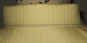 Back - collar stand rolls nicely with no hint of under collar showing.