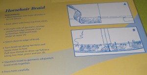 Basic instructions for using horesehair braid.