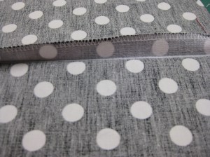 Stabilise seam allowance and finish with overlocker