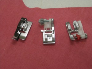 A selection of blind hem feet