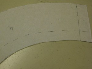Mark seam allowances on pattern pieces.