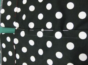 Align fold on RHS with CB on LHS and pin in place