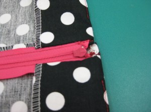 Finished top of garment - no bulk.