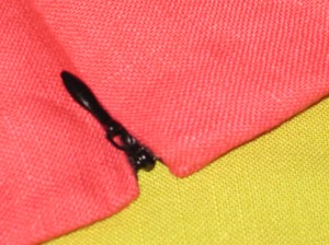 The edges of the zipper stop remain visible above the pull - a little disappointing.