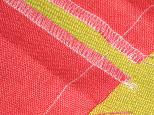 Staystitch to mark seam line and finger press along seam line.