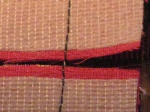 Clip stitching to separate.