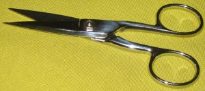 Gingher Tailor's Points - my very favourite - wonderful for clipping, trimming and grading - very sharp right to the point and very strong.