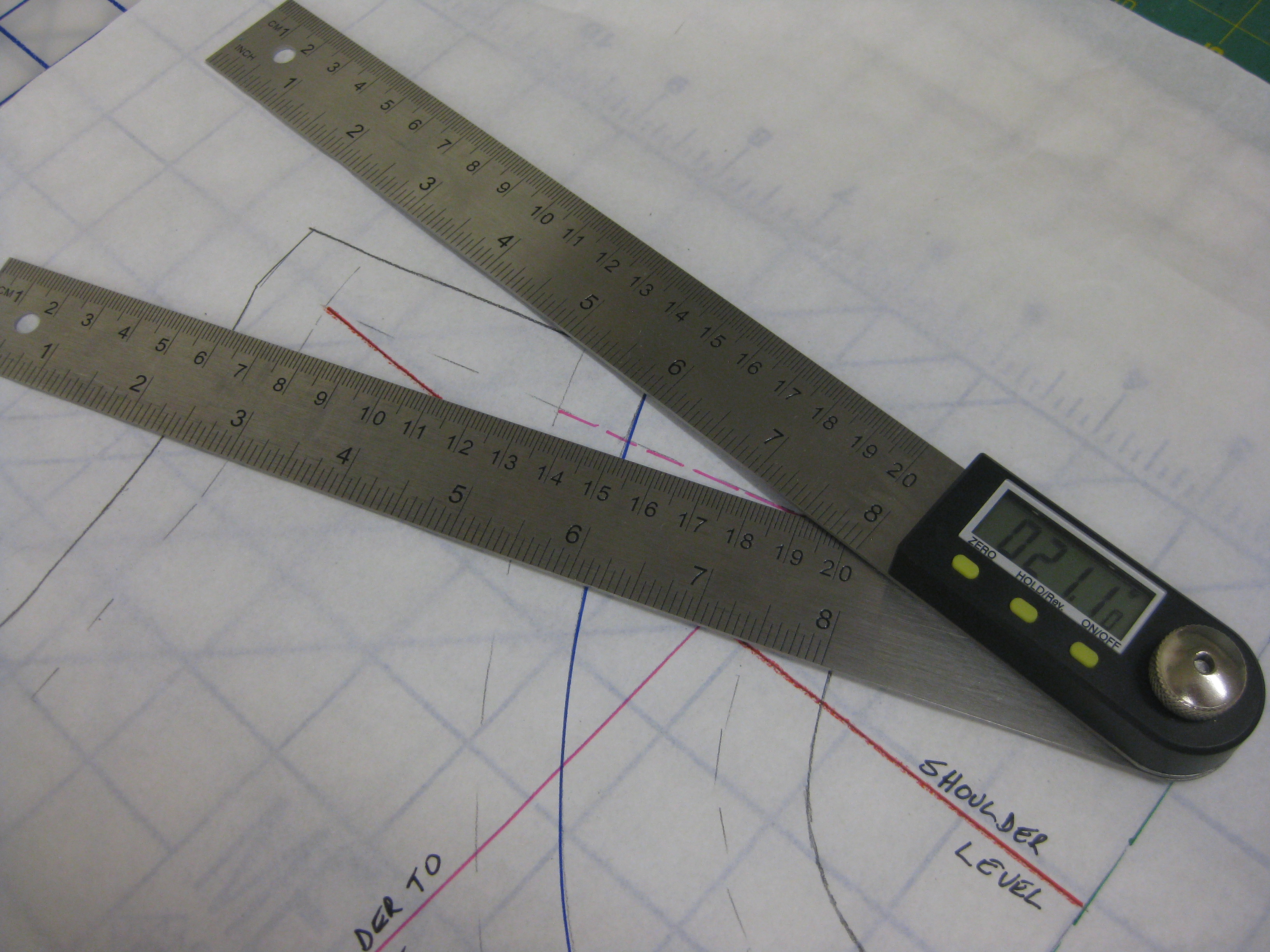 Shoulder Angle Ruler Initial Flat Pattern Adjustments and Fitting the Shoulder | Alison ...